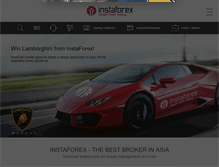 Tablet Screenshot of instaforex.com